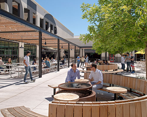 Facebook East Campus Courtyard