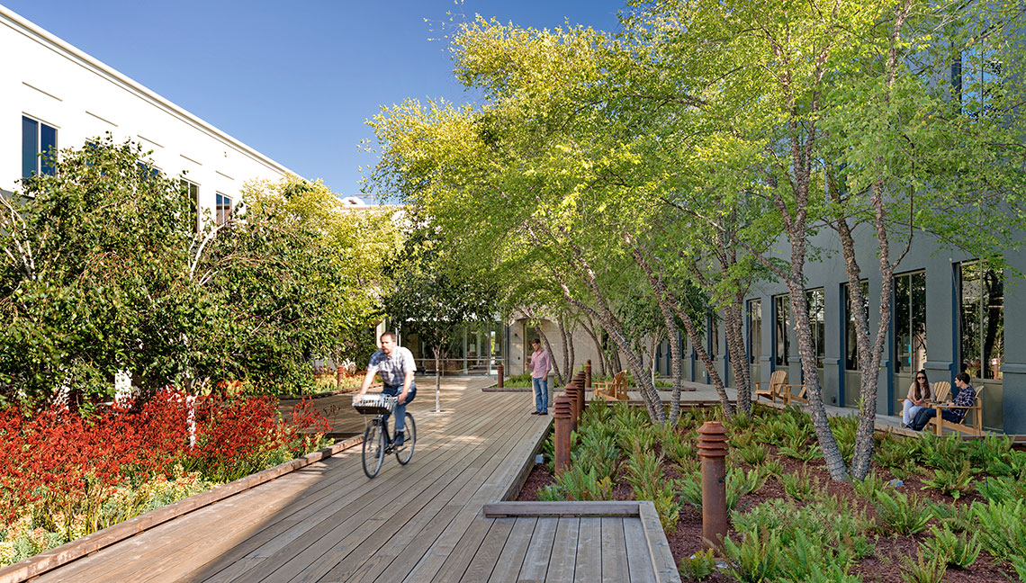 Facebook East Campus Courtyard