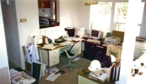 1999, SC Builders’ first "office" in Chris Smither’s living room