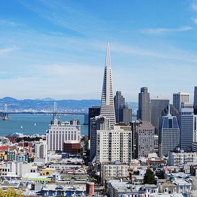 San Francisco skyline - our office is across the street from Transamerica Building