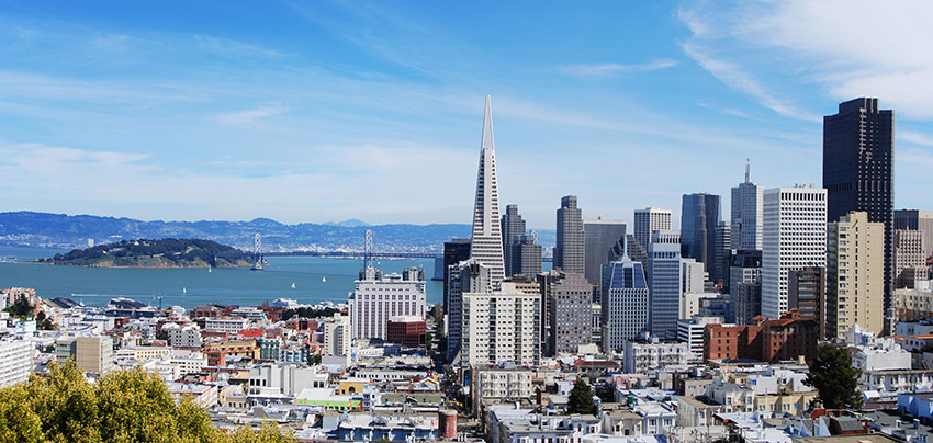 San Francisco skyline - our office is across the street from Transamerica Building